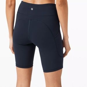 Black Lululemon Invigorate High-Rise Short